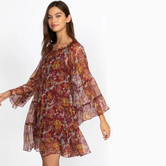 Johnny Was Dresses & Skirts - Johnny Was Silk Daisy Dress Floral Print XS